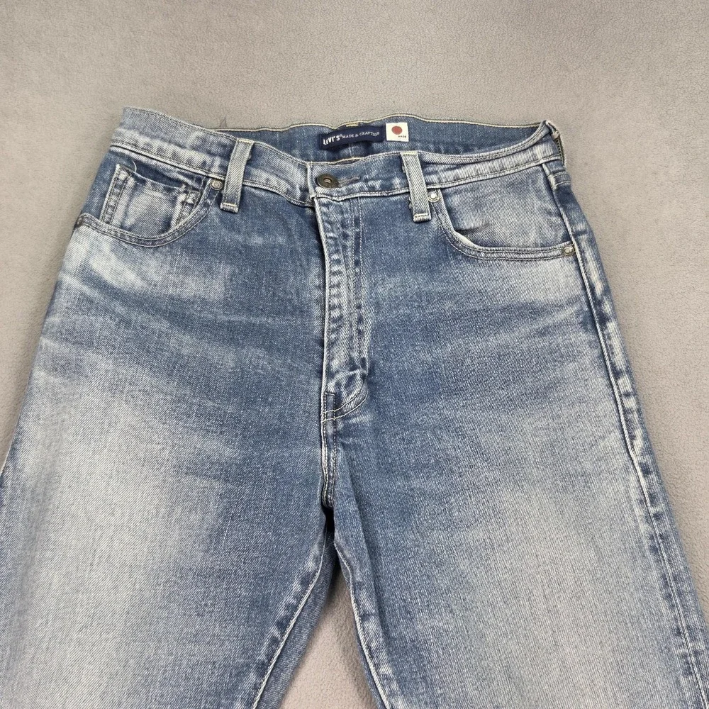 Levis Jeans Womens 26x29 Made Crafted Selvedge High Rise Raw Hem Made‎ Japan
